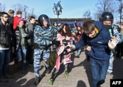 Протесты в Москве 26 марта