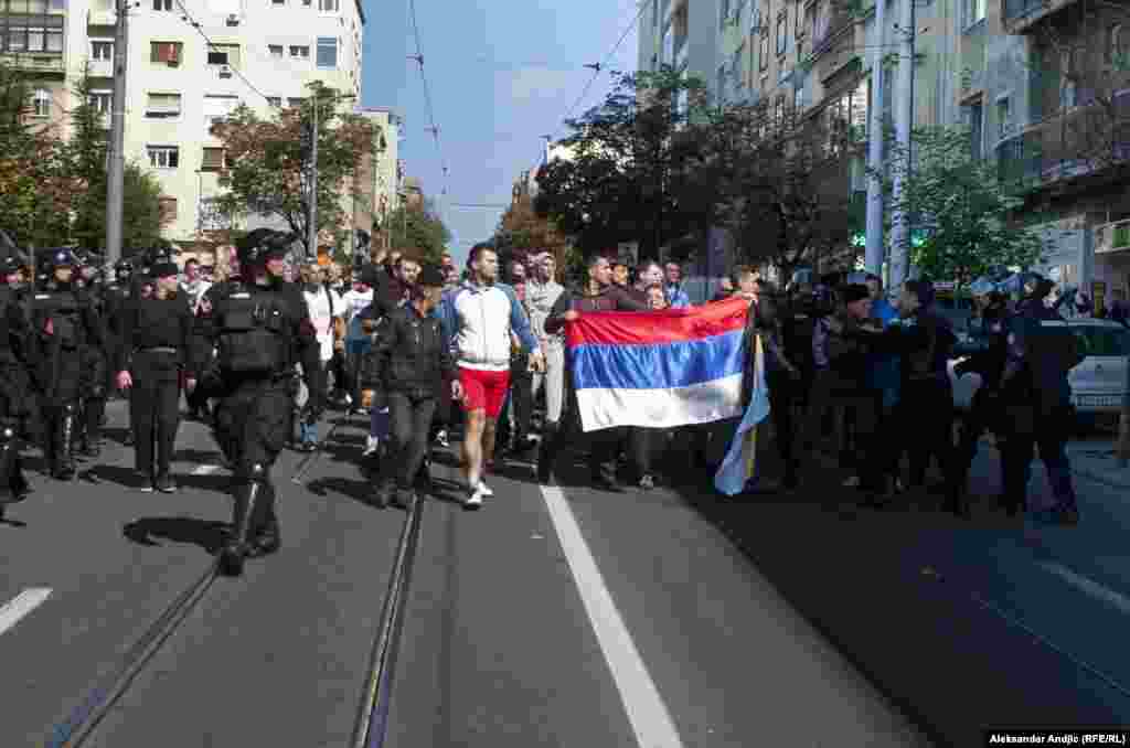 Демонстрация противников гей-парада 